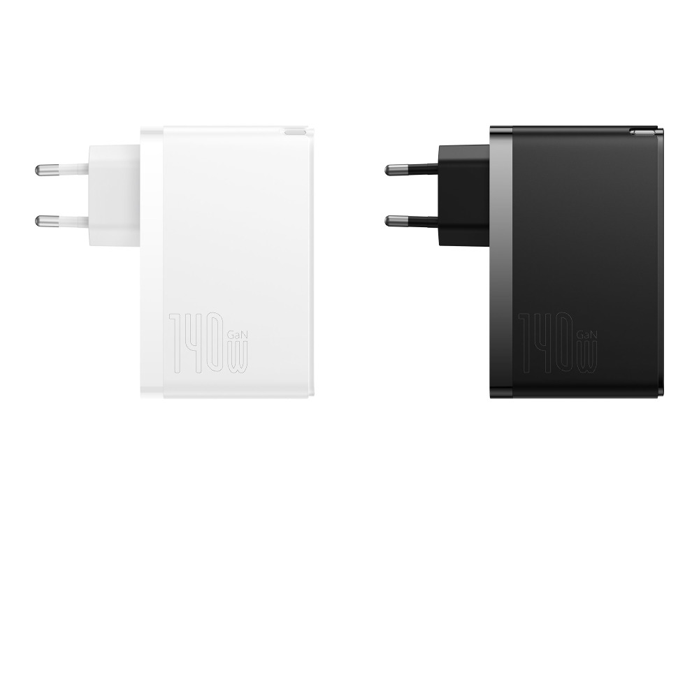 МЗП Baseus GaN5 Pro 140W (2 x Type-C + USB) + Кабель Type-C + Type-C 240W 1m — Придбати в Україні