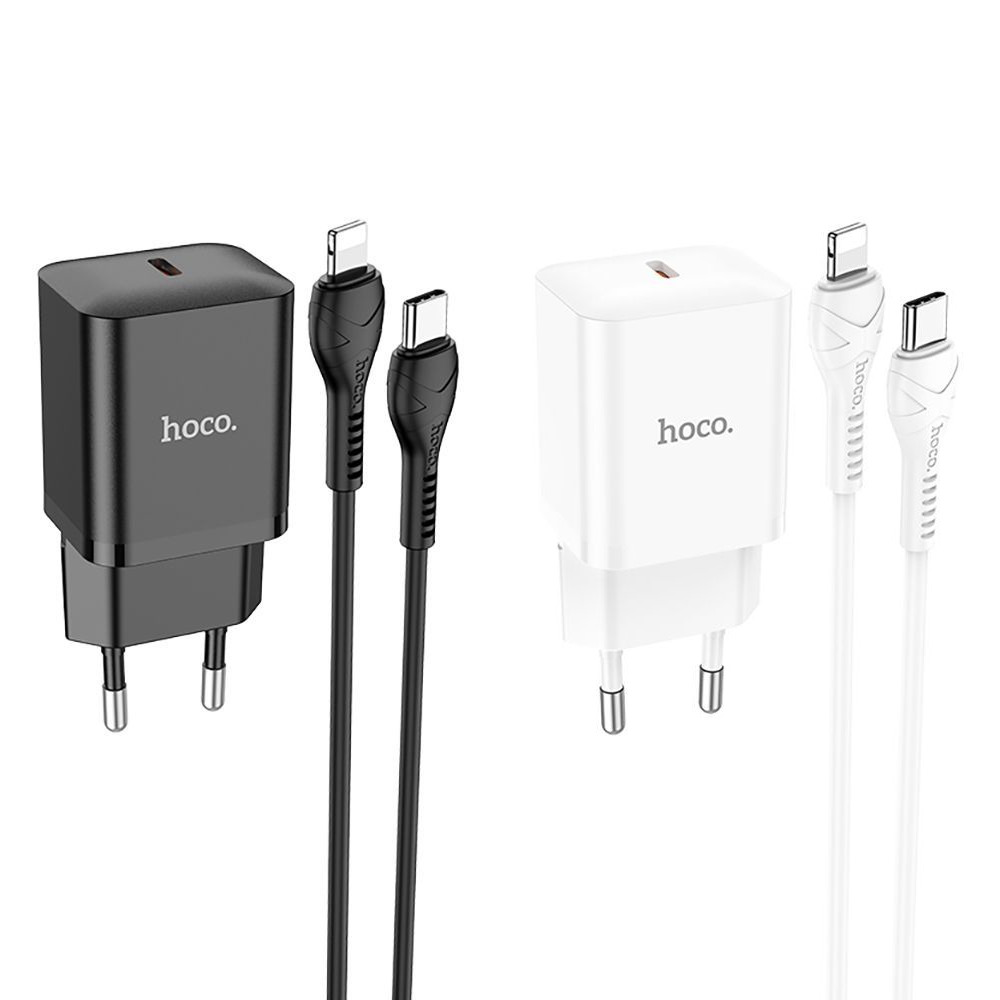МЗП Hoco N27 Innovative 20W (1 Type-C) + Кабель Type-C to Lightning — Придбати в Україні