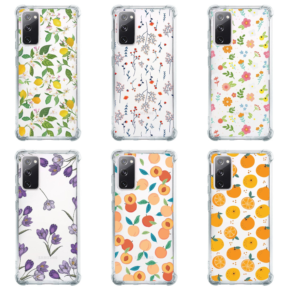 Чехол WAVE Fruits and Flowers Clear Case (Nprint) Samsung Galaxy Note 20 (N980F)