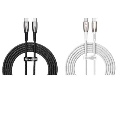Кабель Baseus Glimmer Series Fast Charging Type-C to Type-C 100W (2m) — Придбати в Україні