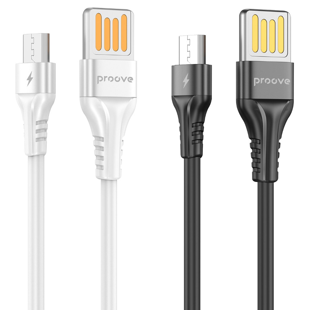 Кабель Proove Double Way Silicone USB to Micro USB 2.4A (1m) — Придбати в Україні