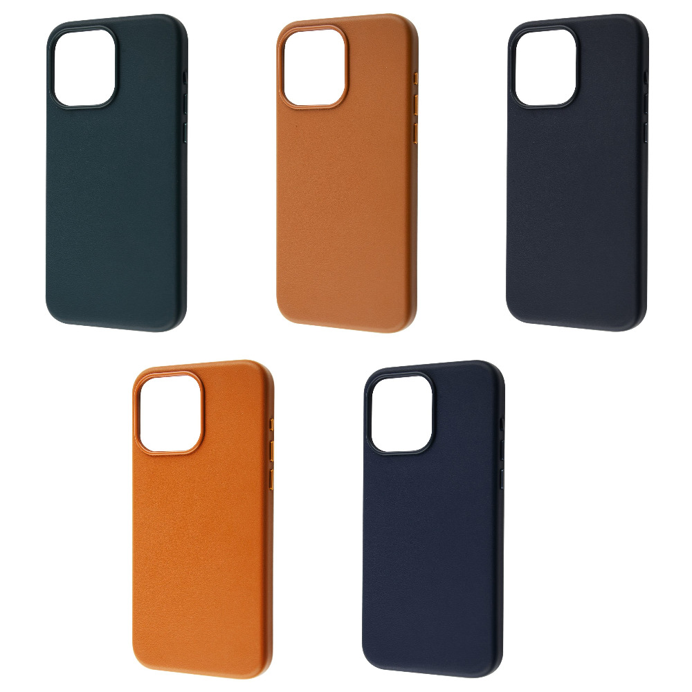 Чехол WAVE Premium Leather Edition Case with Magnetic Ring iPhone 15