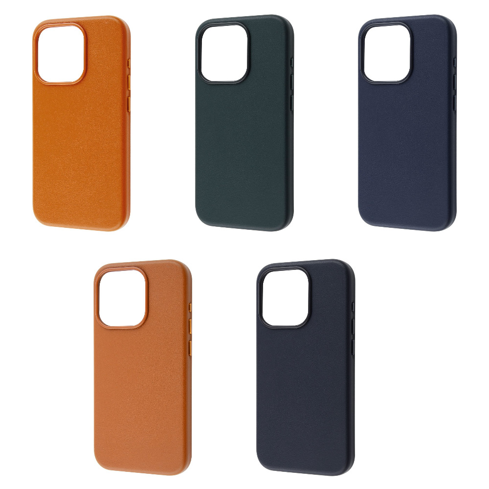 Чохол WAVE Premium Leather Edition Case with Magnetic Ring iPhone 15 Pro — Придбати в Україні