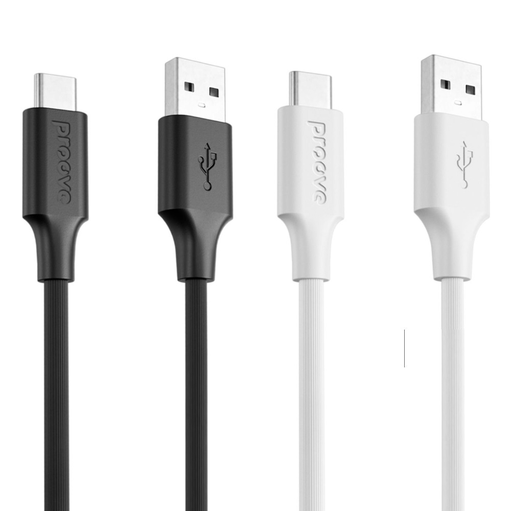 Кабель Proove Striped Silicone USB to Type-C (1m)