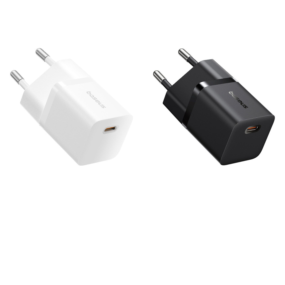 МЗП Baseus GaN5 Mini Fast Charger Type-C 25W (З кабелем Type-C to Type-C 100W 1m) — Придбати в Україні