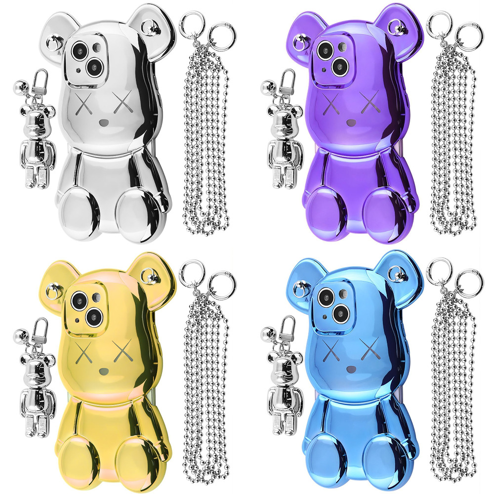 Чехол Teddy  Bear Case with Strap iPhone 15