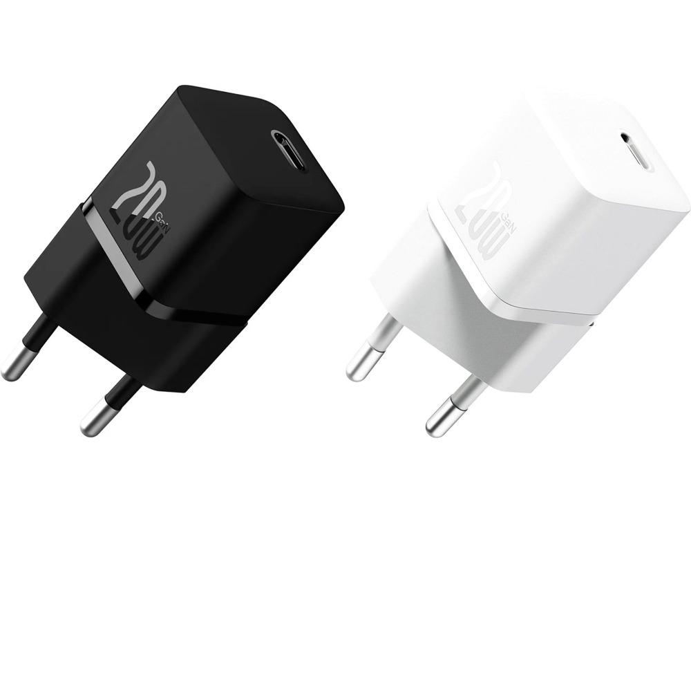 МЗП Baseus GaN5 Mini Fast Charger Type-C 20W (With Clable Type-C to Type-C 100W 1m) — Придбати в Україні