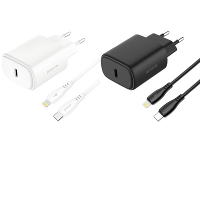 МЗП Proove Silicone Power 2 20W (Type-C) + Cable Type-C to Lightning (1m) — Придбати в Україні