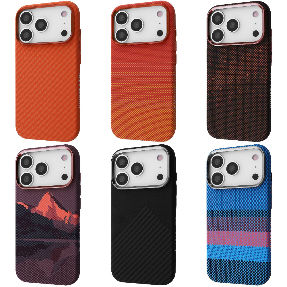 Чохол Proove Gleam Case with Magnetic Ring iPhone 17 Pro moonlight/orange (65182) Помаранчевий на малюнкі №1