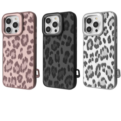 Чохол Kajsa Leopard Pattern with Magnetic Ring iPhone 16 Pro — Придбати в Україні