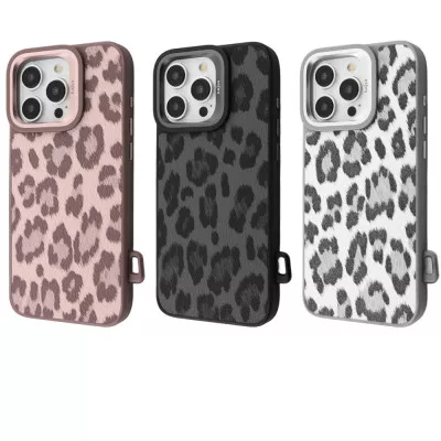 Kajsa Leopard Pattern with Magnetic Ring iPhone — Придбати в Україні