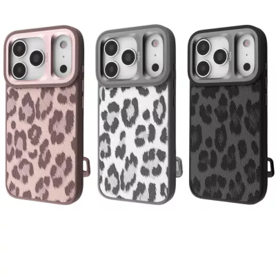 Kajsa Leopard Pattern with Magnetic Ring iPhone — Придбати в Україні