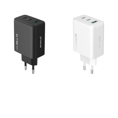 Купить СЗУ Proove Silicone Power 2 67W (2*Type-C+USB) 68734 - Ncase