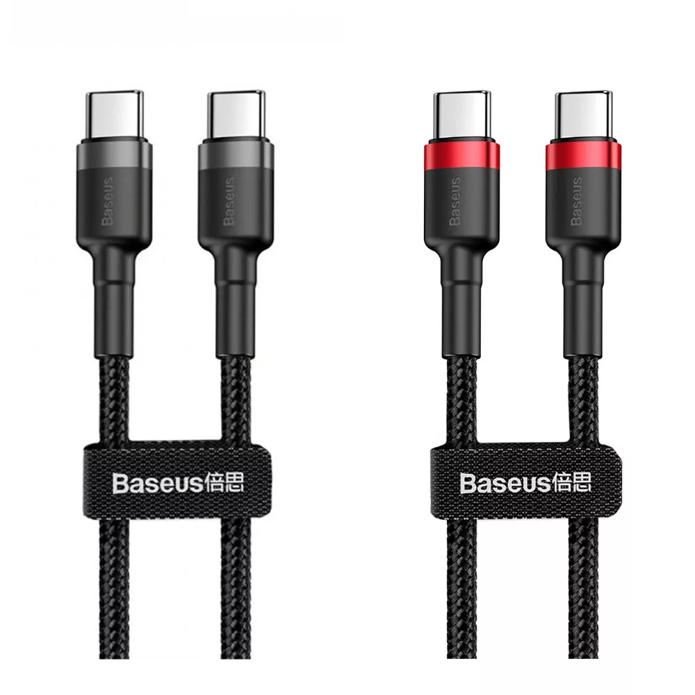 Кабель Baseus Cafule Type-C to Type-C PD 2.0 60W (2m) — Придбати в Україні