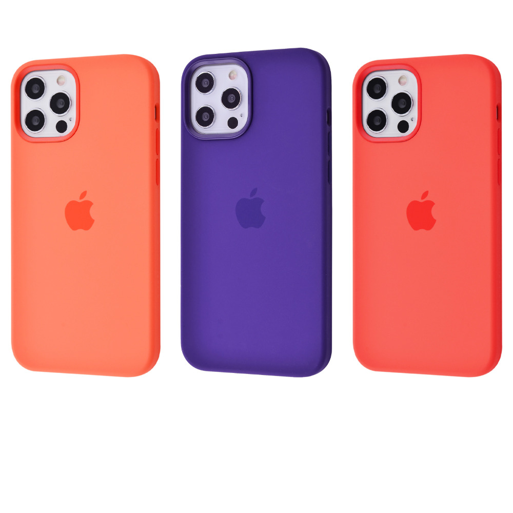 Чехол Silicone Case with MagSafe and Splash Screen iPhone 12 Pro Max