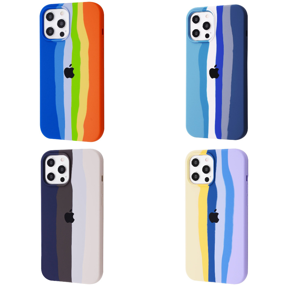 Чехол Rainbow Silicone Case iPhone 12 Pro Max