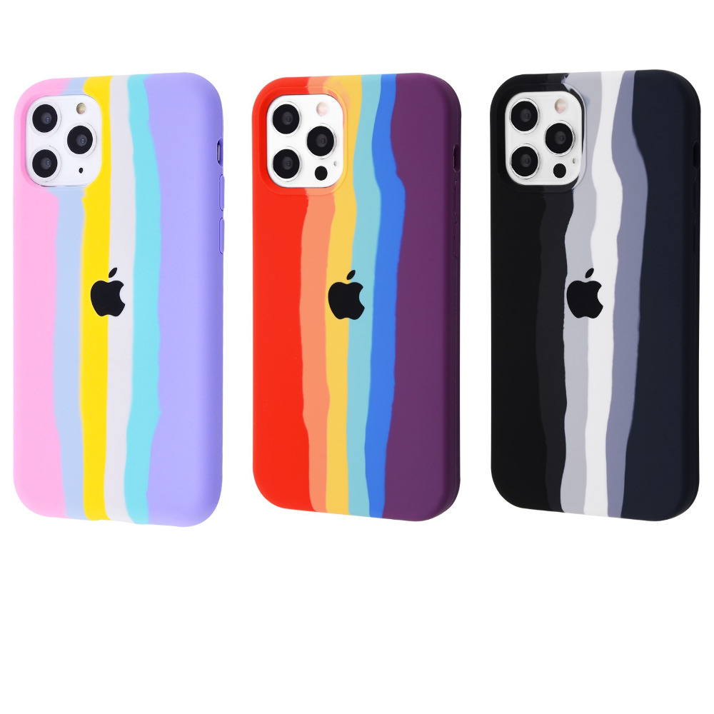 Чехол Rainbow Silicone Case iPhone 11 Pro