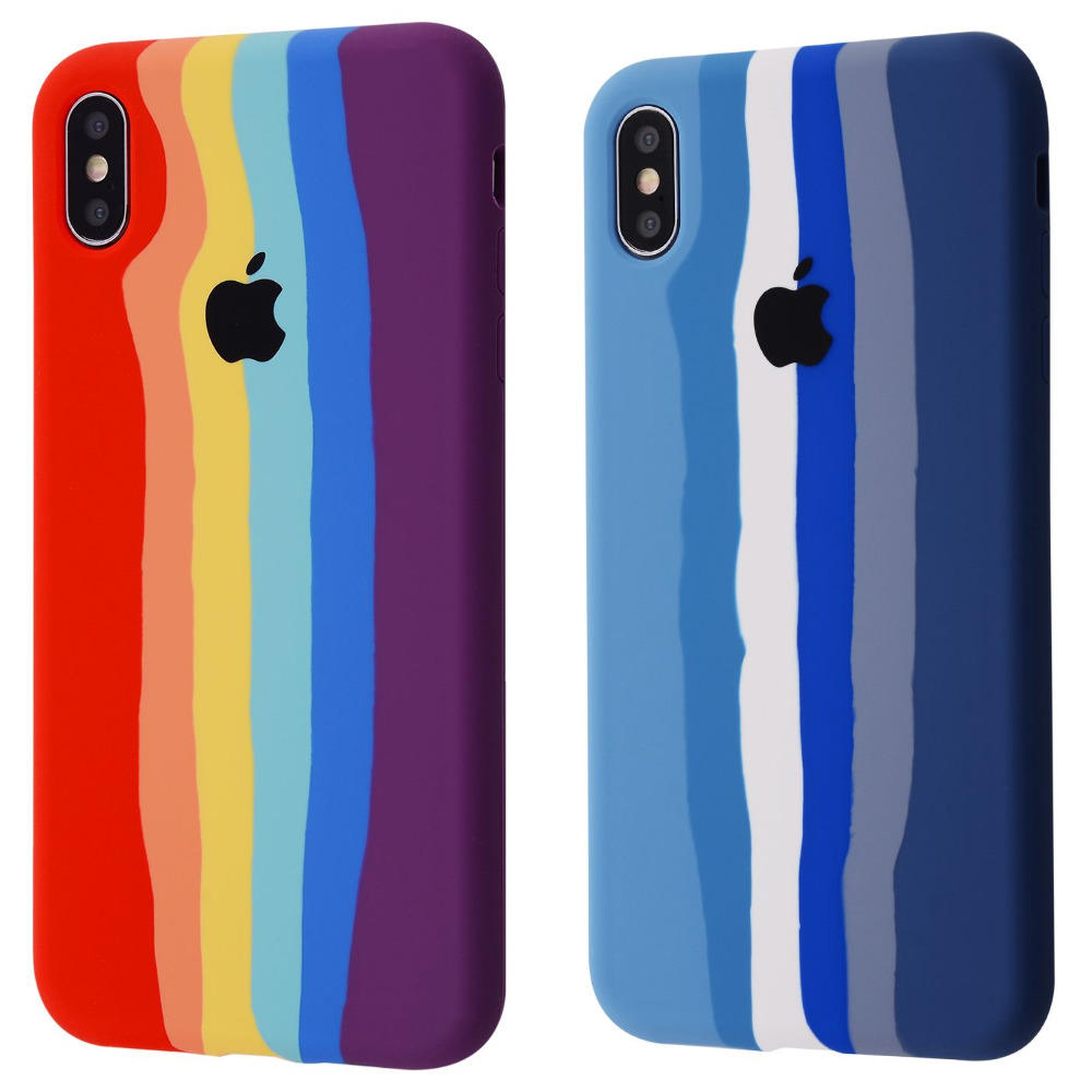 Чехол Rainbow Silicone Case iPhone Xs Max
