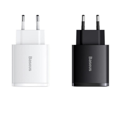 МЗП Baseus Compact Quick Charger 30W (Type-C + 2USB) — Придбати в Україні