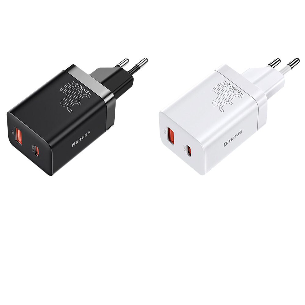 Wall Charger Baseus Super Si Pro Quick Charger Type-C+USB 30W