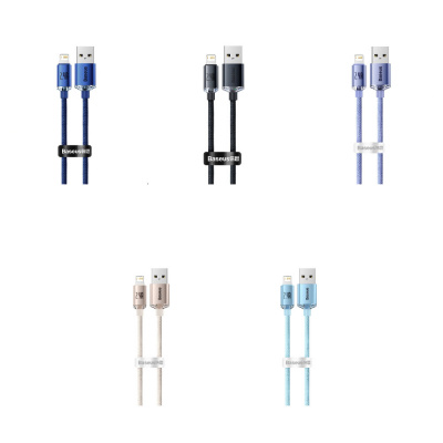 Купить Кабель Baseus Crystal Shine Series Fast Charging Lightning 2.4A (2m) 35103 - Ncase
