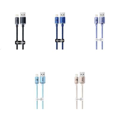 Купить Кабель Baseus Crystal Shine Series Fast Charging Lightning 2.4A (1.2m) 35102 - Ncase