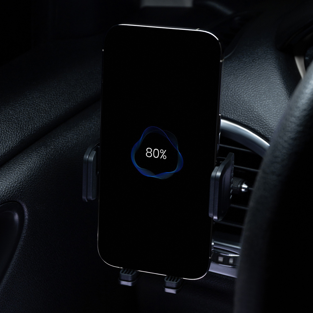 Автодержатель с Беспроводной Зарядкой Proove Sonic Pro 15W - фото 2