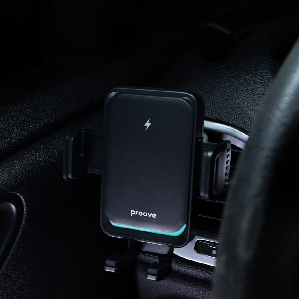 Автодержатель с Беспроводной Зарядкой Proove Sonic Pro 15W - фото 3