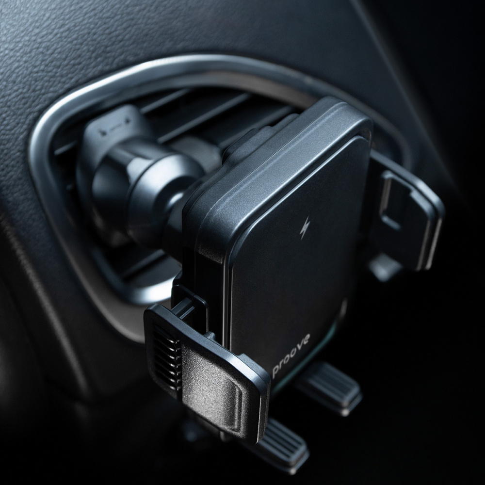 Автодержатель с Беспроводной Зарядкой Proove Sonic Pro 15W - фото 4