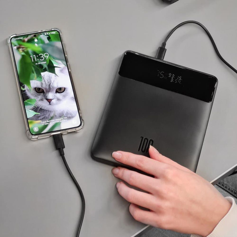 Портативна Батарея Baseus Blade Digital Display 100W 20000mAh* — Придбати в Україні - фото 1