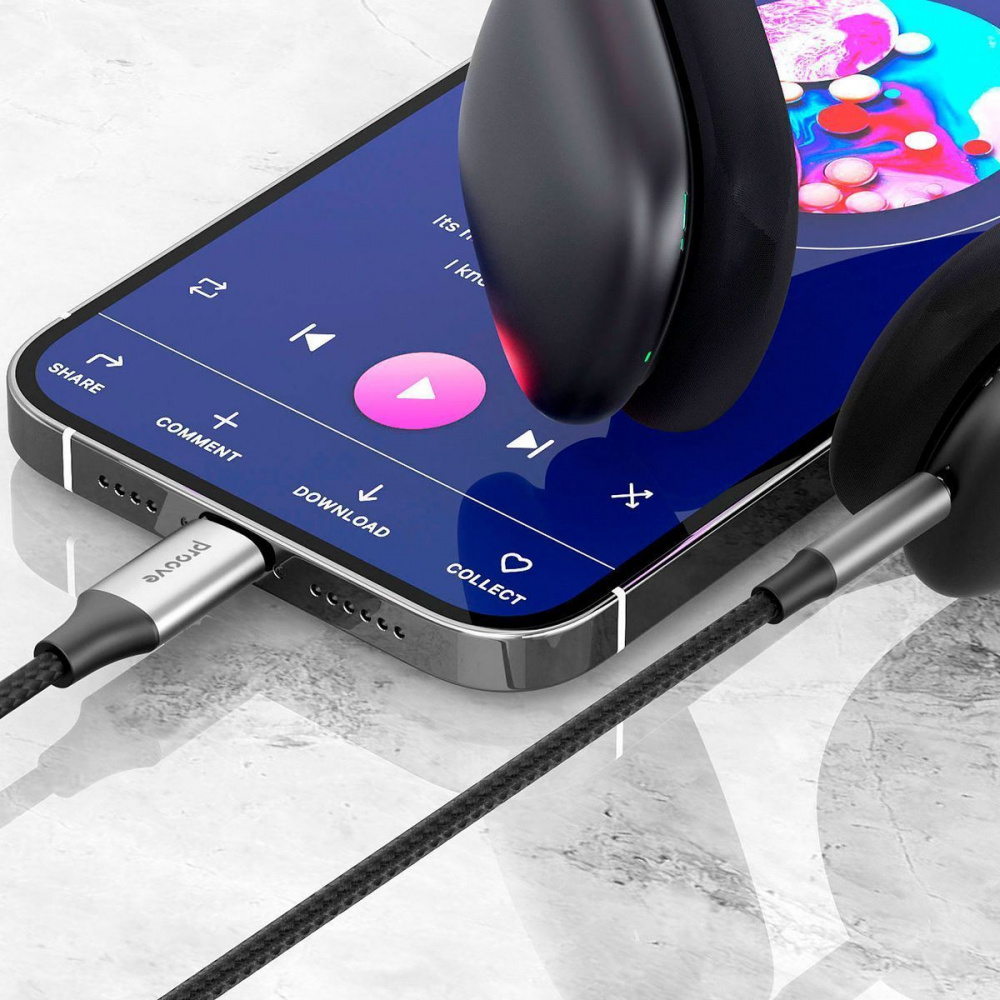 Кабель AUX Proove SoundTrack Lightning to 3.5mm (1m) - фото 1