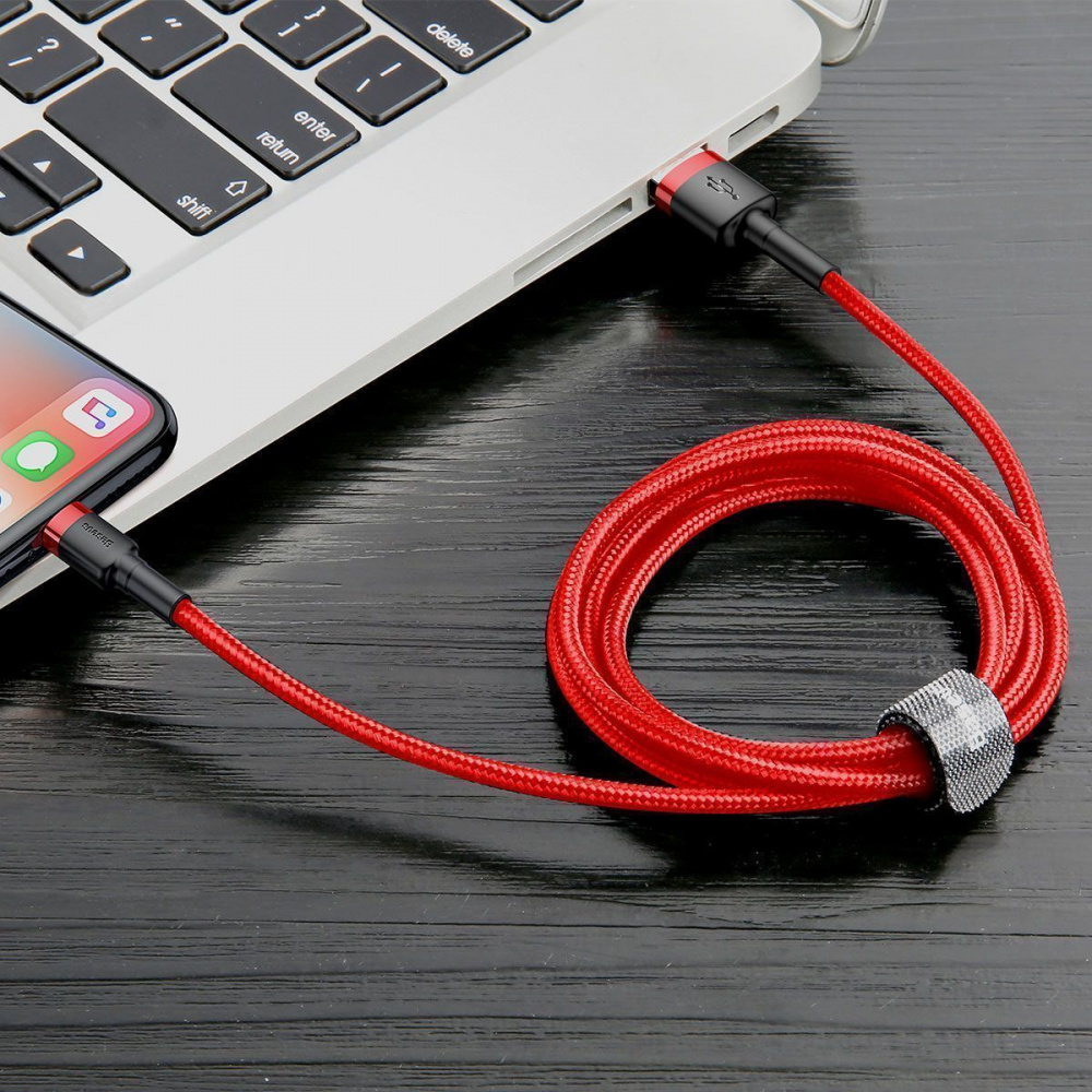 Кабель Baseus Cafule Lightning Cable 2A (3m) — Придбати в Україні - фото 2