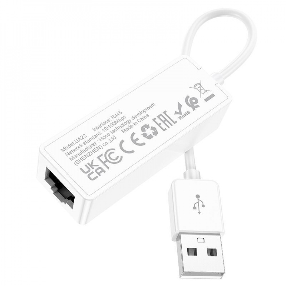 Ethernet адаптер Hoco UA22 RJ45 to USB - фото 6