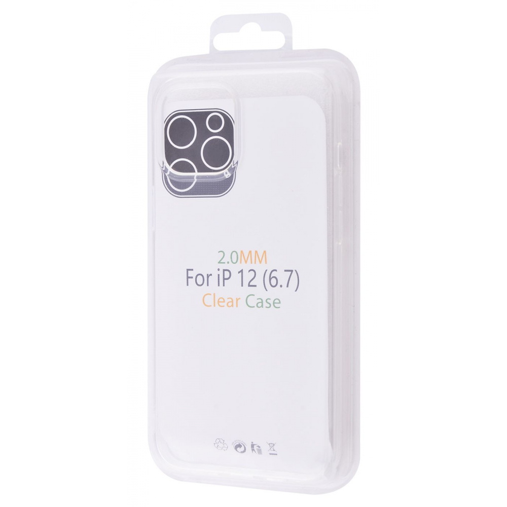 Чехол Silicone Clear Case 2.0 mm (TPU) iPhone 12 Pro Max - фото 1