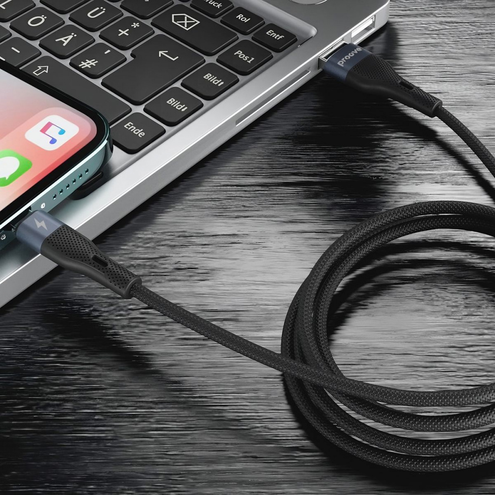 Кабель Proove Light Silicone USB to Type-C 2.4A (1m) — Придбати в Україні - фото 1