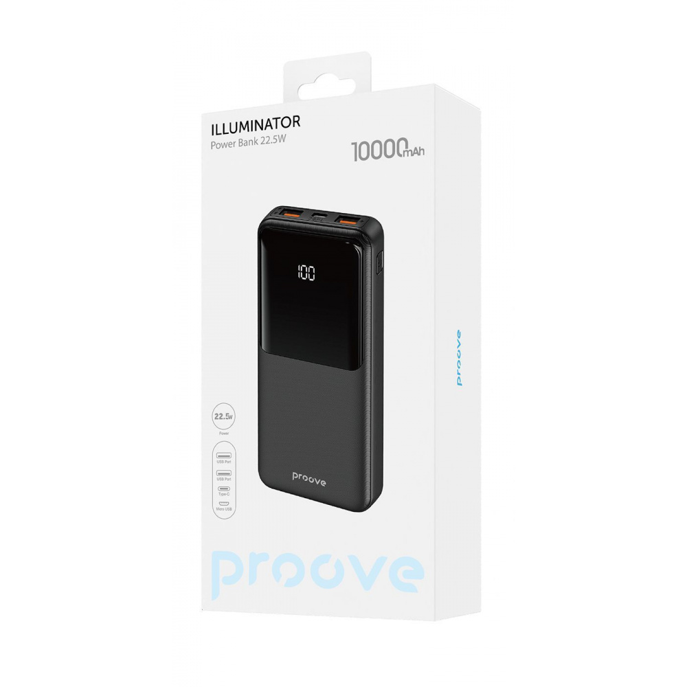 Портативна Батарея Proove Illuminator 22.5W 10000mAh — Придбати в Україні