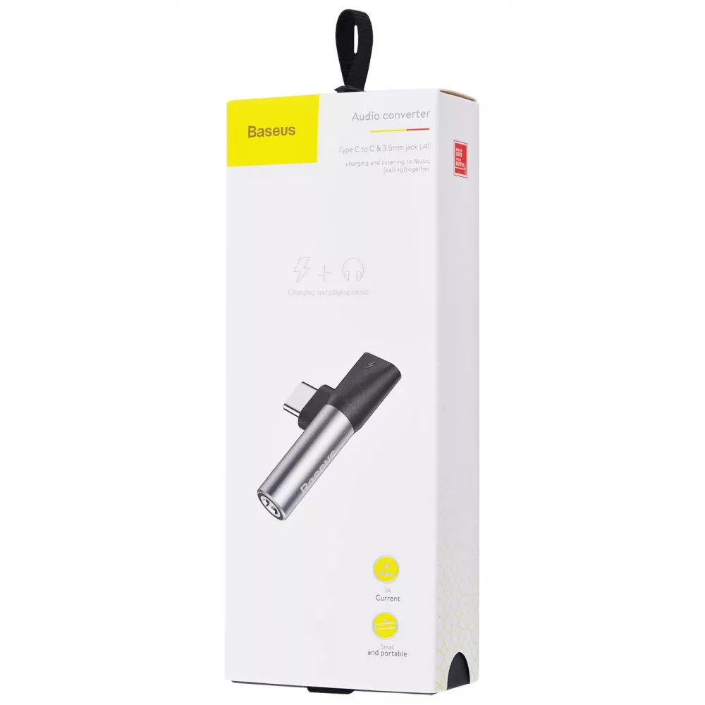 Перехідник AUX Baseus L41 Type-C to Type-C + 3.5mm — Придбати в Україні