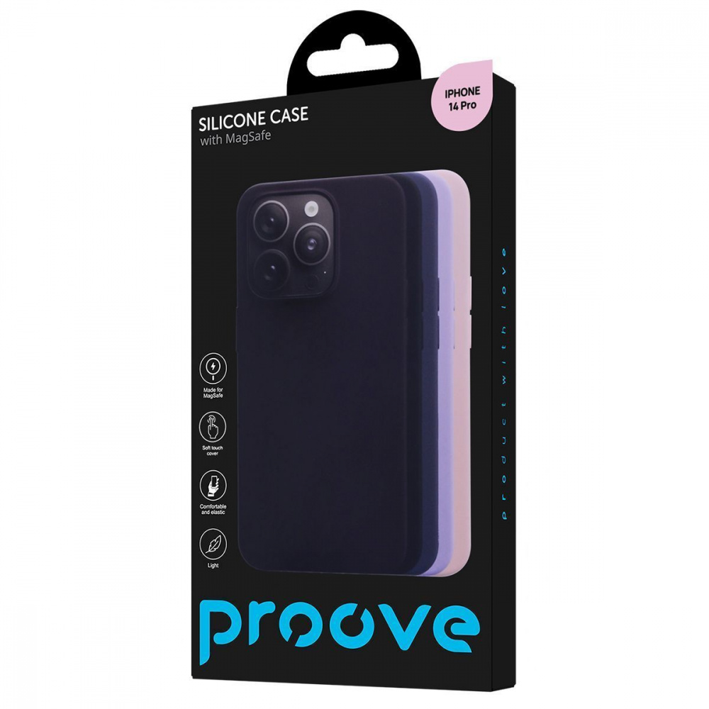 Чехол Proove Silicone Case with Magnetic Ring iPhone 14 Pro - фото 1