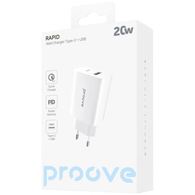 МЗП Proove Rapid 20W (Type-C + USB) — Придбати в Україні