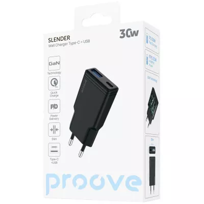 CЗУ Proove Slender 30W (Type-C+USB) — Придбати в Україні