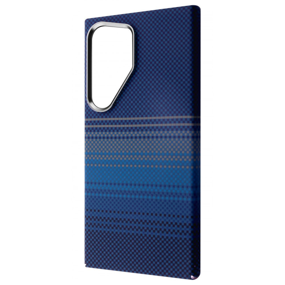 Чохол WAVE Gleam Case with Magnetic Ring Samsung Galaxy S24 Ultra blue stripes на малюнкі №1