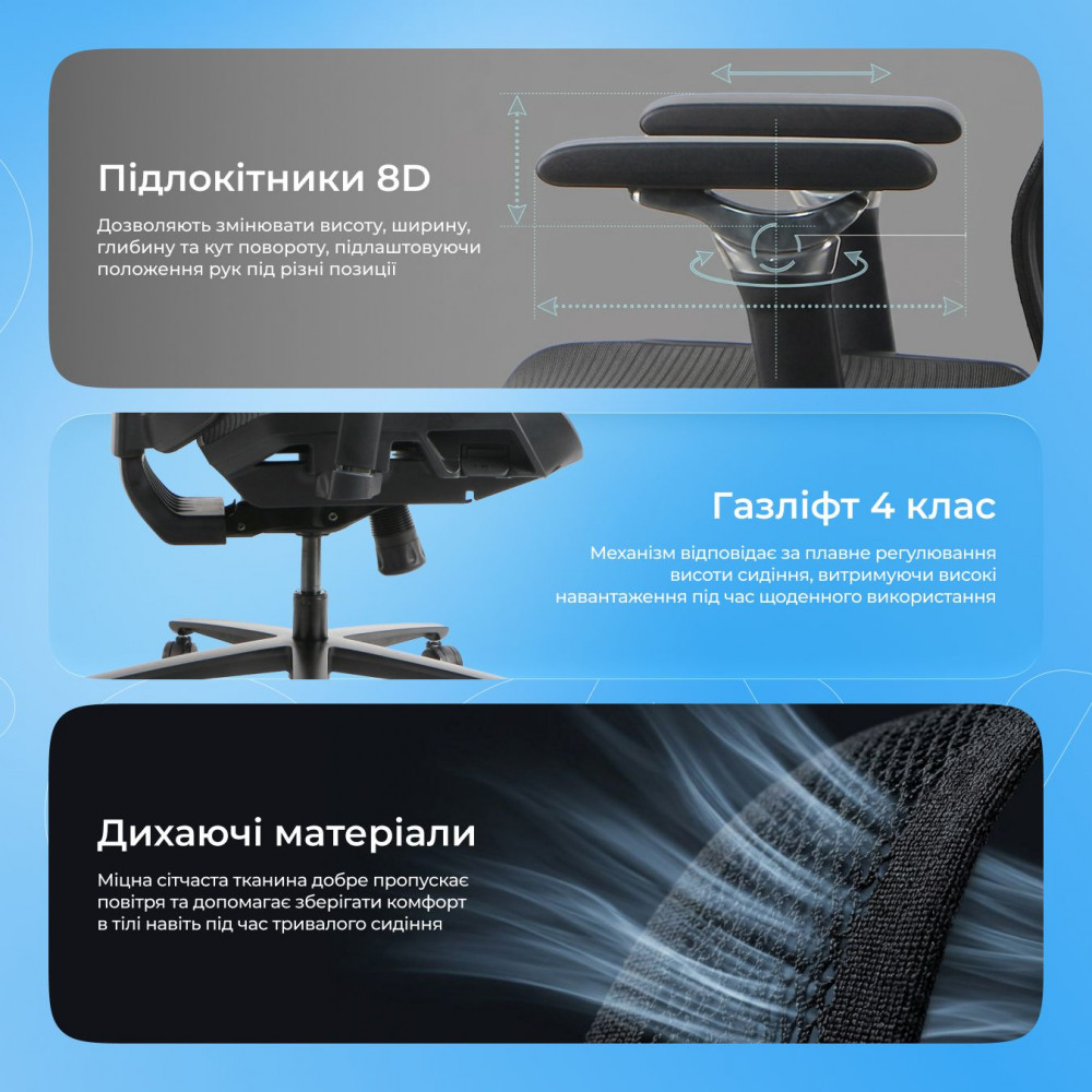 Ергономічне крісло Proove Founder — Придбати в Україні - фото 2