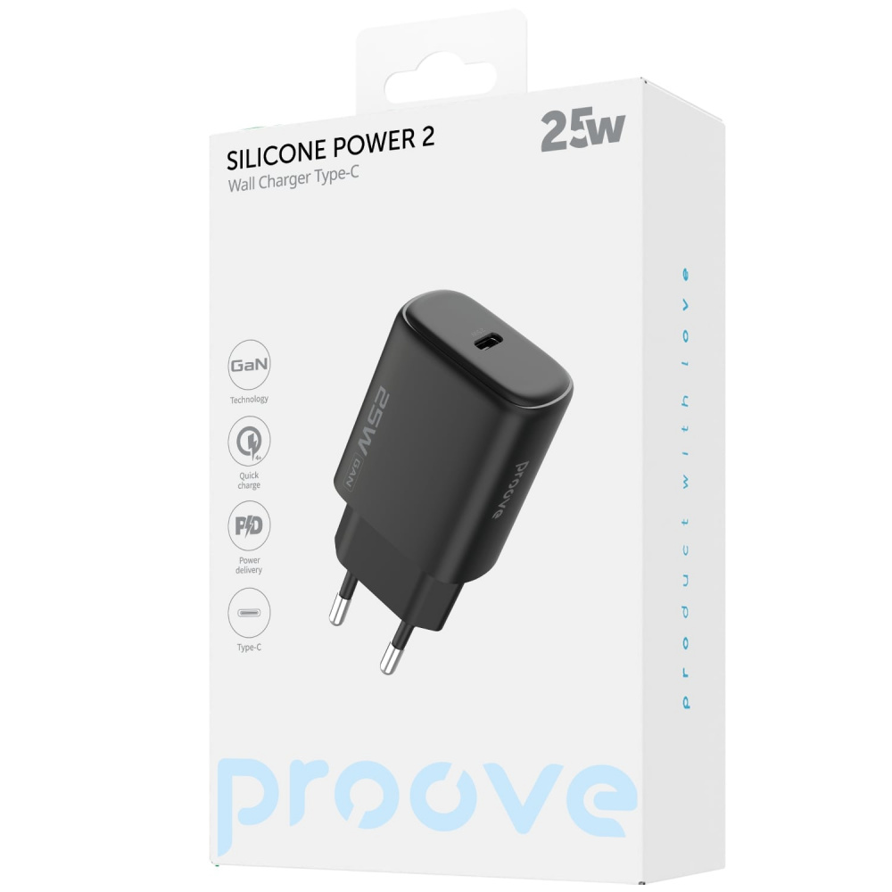 МЗП Proove Silicone Power 2 25W (Type-C) — Придбати в Україні - фото 1