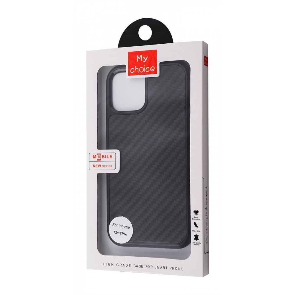 Чехол Carbon Leather Case iPhone 13 - фото 1