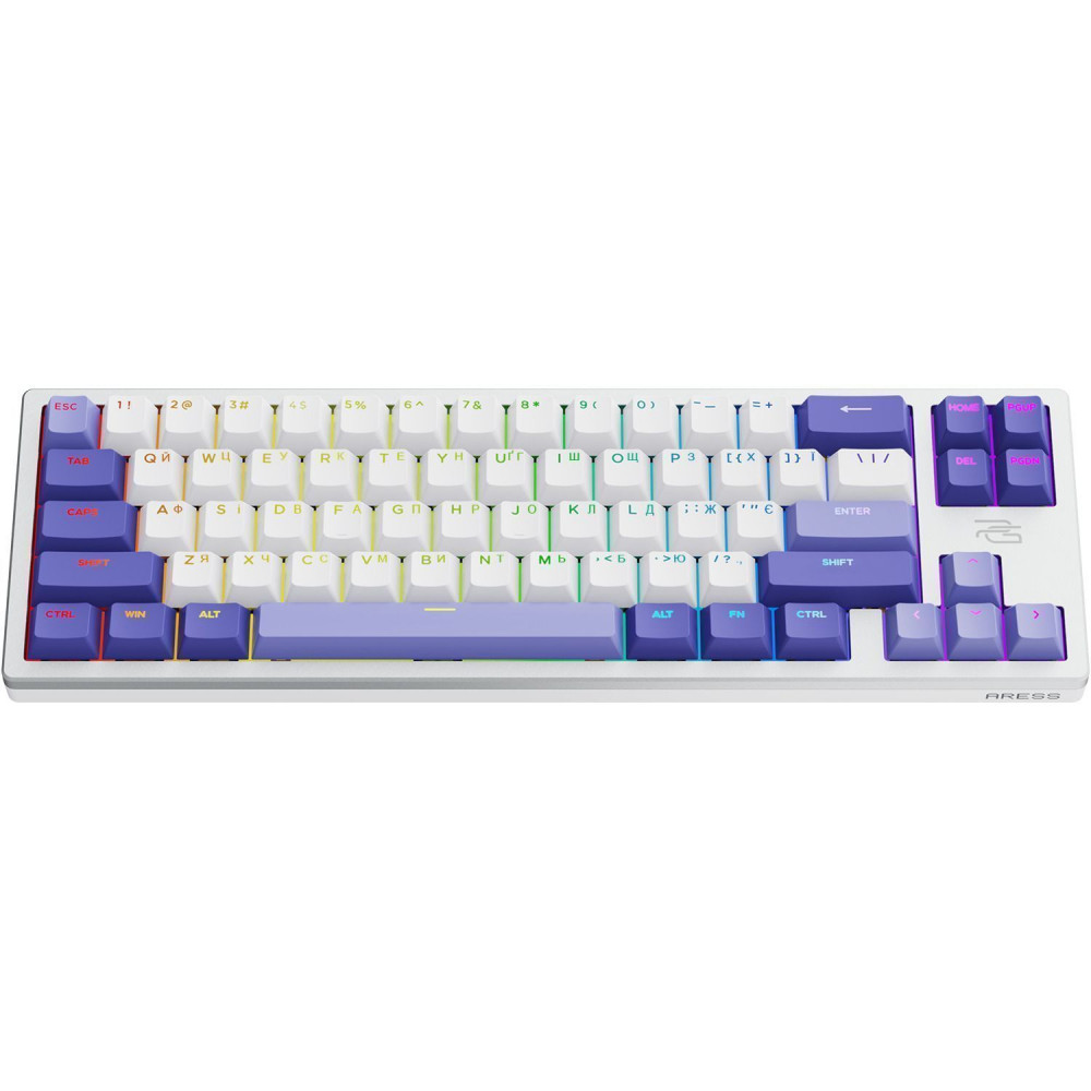 Дротова магнітна клавіатура Proove Gaming Aress (Ukraine Layout) white/purple