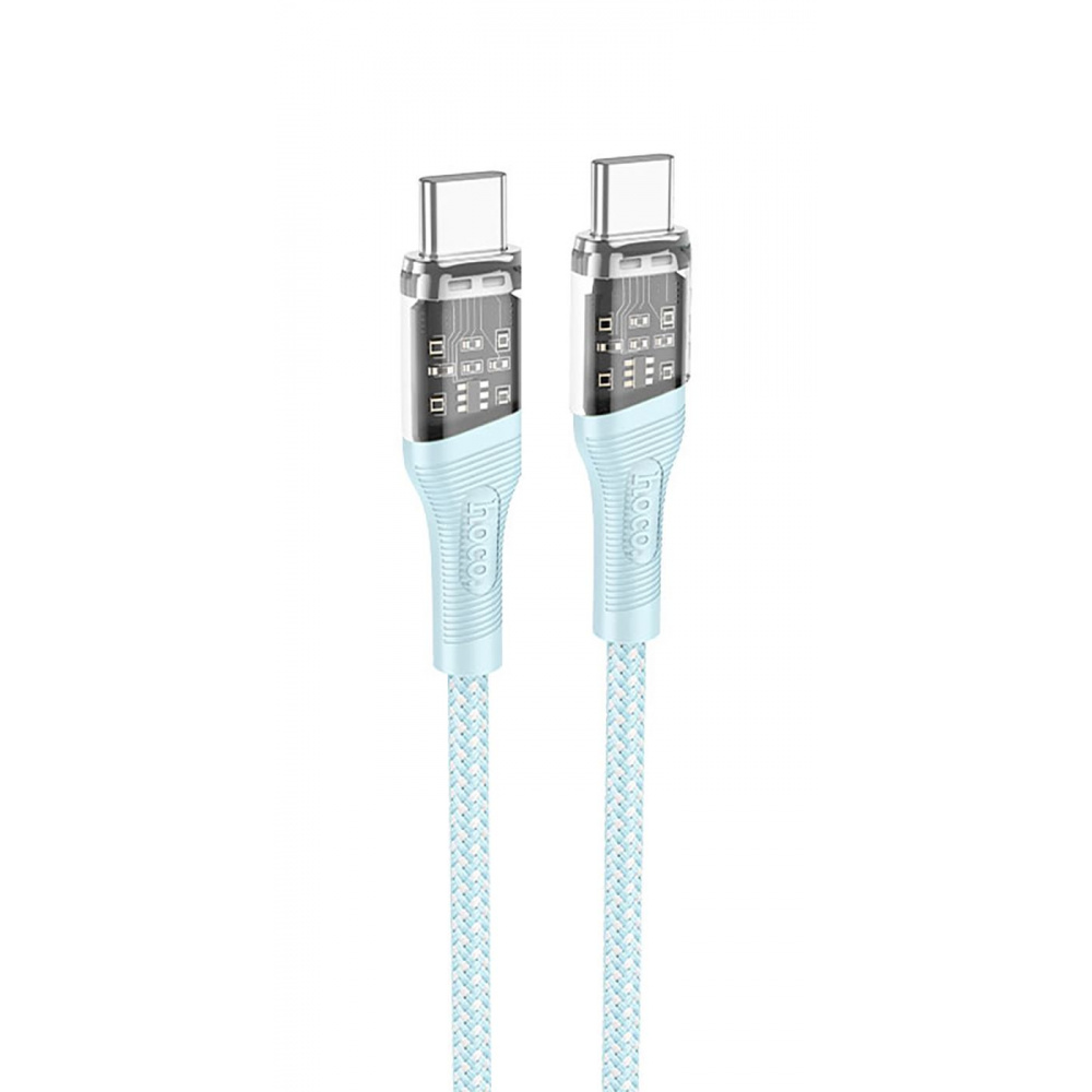 Кабель Hoco U111 Transparent Discovery 60W Type-C to Type-C (1.2m) — Придбати в Україні - фото 10