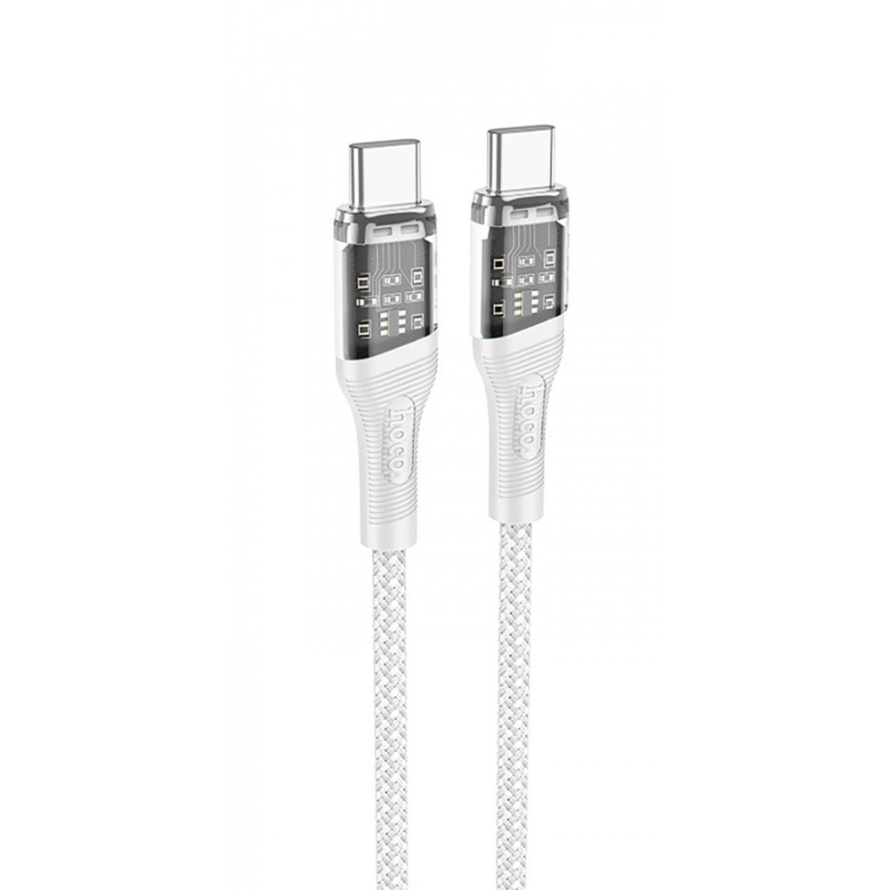 Кабель Hoco U111 Transparent Discovery 60W Type-C to Type-C (1.2m) — Придбати в Україні - фото 11