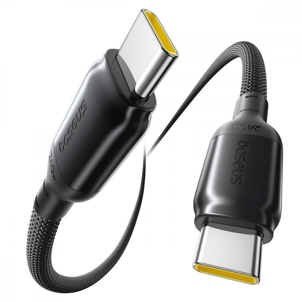 Кабель Baseus PicoGo Type-C to Type-C 240W (1m) black (E0423300) Чорний на малюнкі №3
