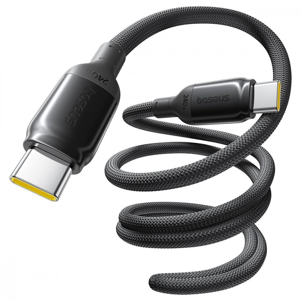 Кабель Baseus PicoGo Type-C to Type-C 240W (1m) black (E0423300) Чорний на малюнкі №4