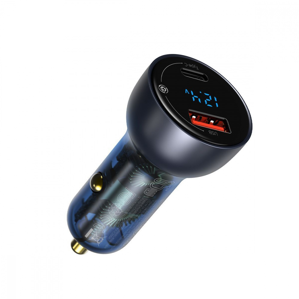 Car Charger Baseus Particular Digital Display PPS Dual Quick Charger 65W USB + Type-C - фото 7